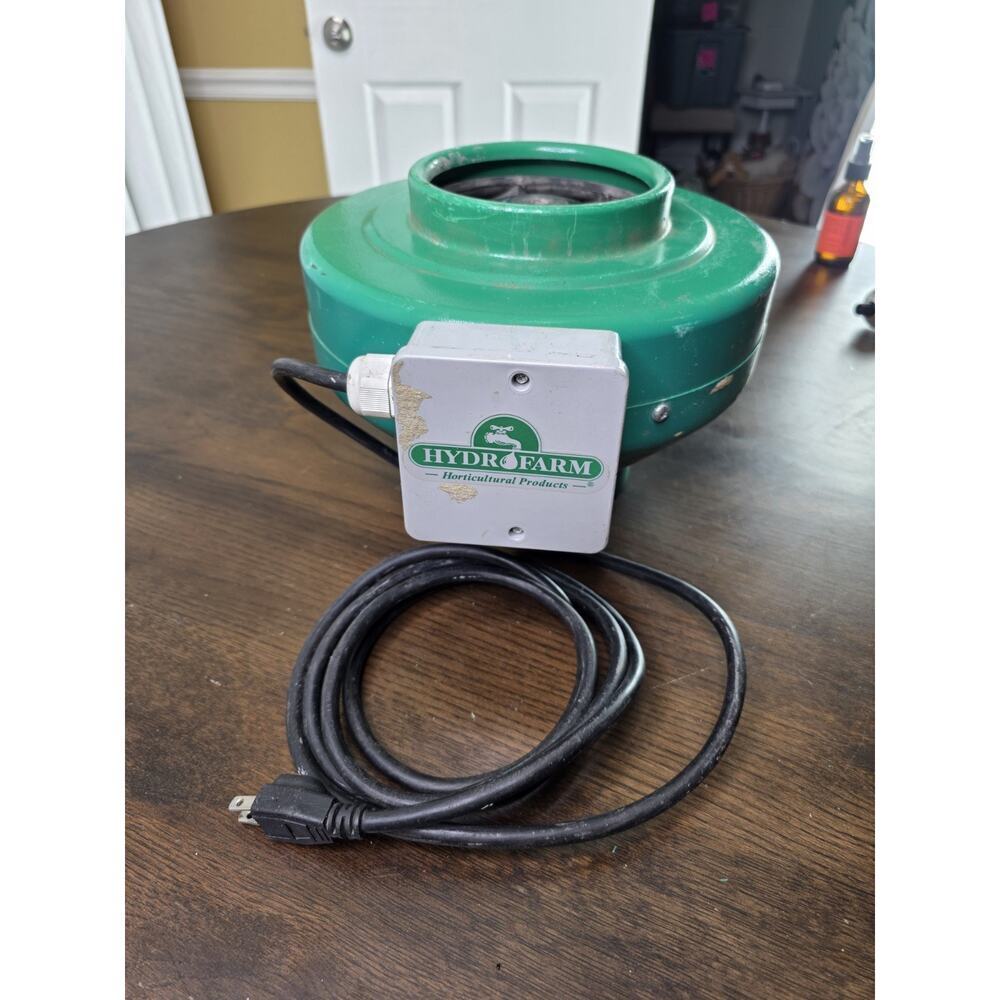 Active Air Inline Vent‎ Fan 6" 400 CFM Hydrofarm Heavy Duty Thermal Protection